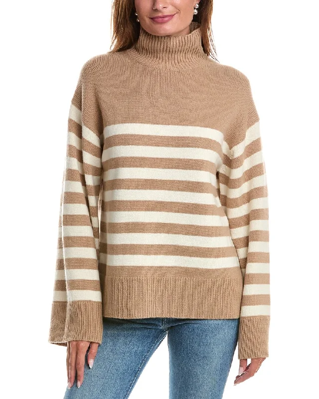 Theory Turtleneck Wool & Cashmere-Blend Sweater