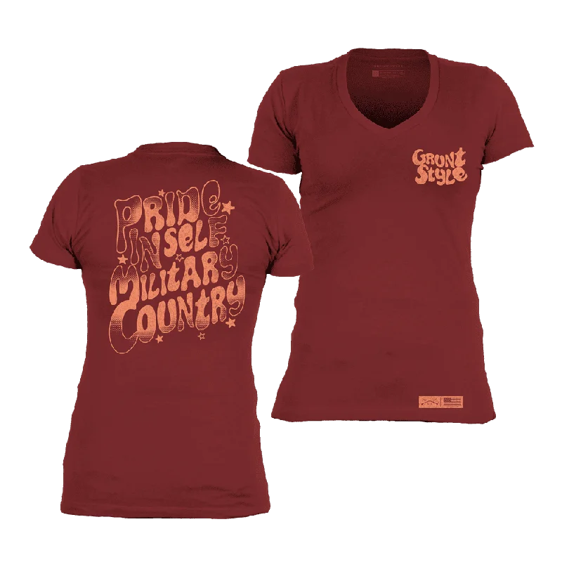 Women's Ethos V-Neck - Red Plum