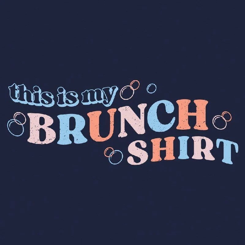 Women's My Brunch Shirt V-Neck - Midnight Navy