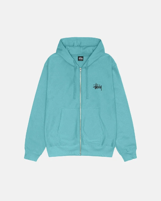 BASIC STÜSSY ZIP HOODIE