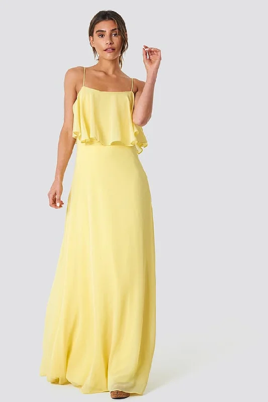 Aura Pop Over Yellow Dress