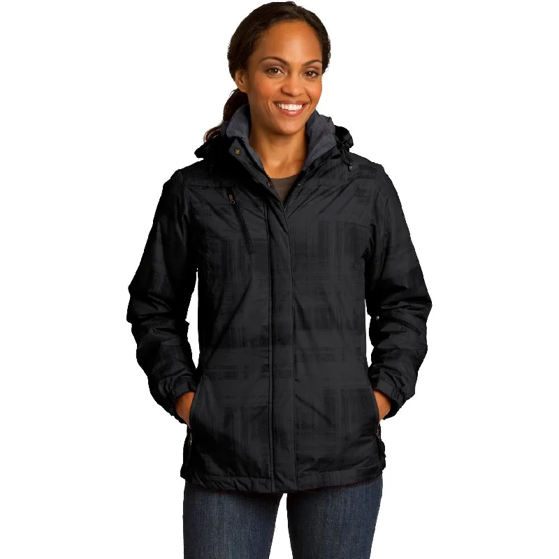 CLOSEOUT - Port Authority Ladies Brushstroke Print Insulated Jacket