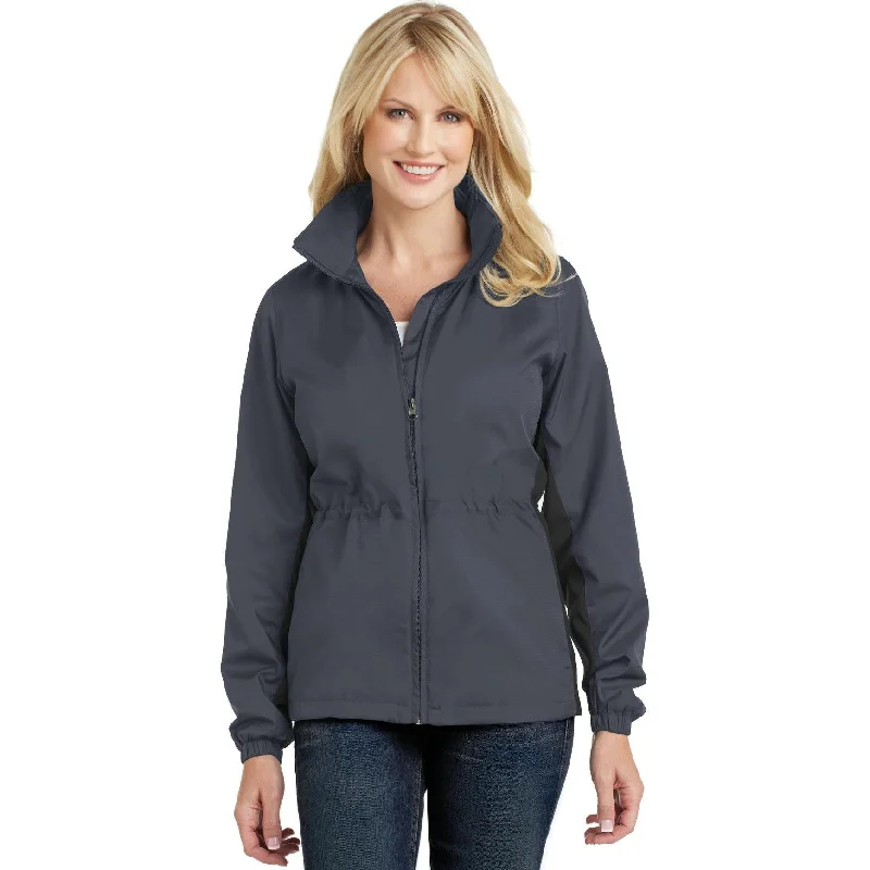 CLOSEOUT - Port Authority Ladies Core Colorblock Wind Jacket