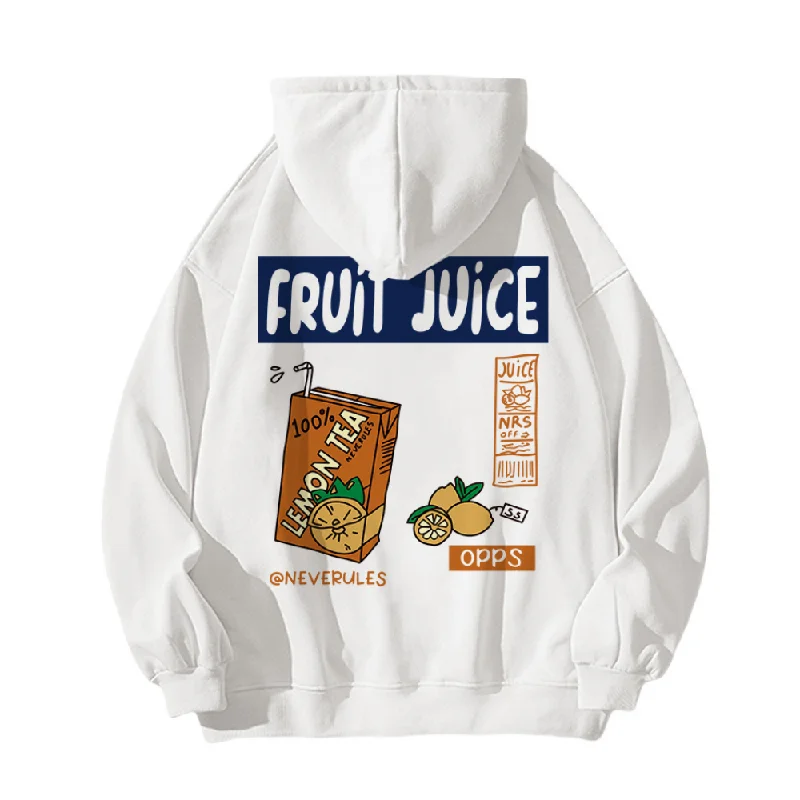 FRUIT JUICE Graphic Cotton Hoodie