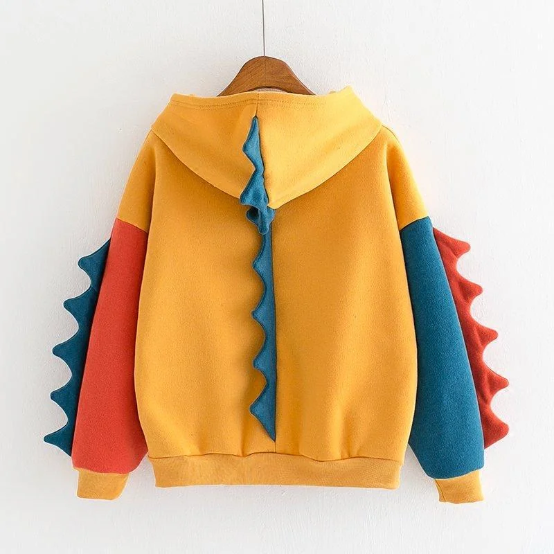 Harajuku Cartoon Dinosaur Sweatshirt Hoodie: Your Stylish Gateway to the Jurassic Kingdom!