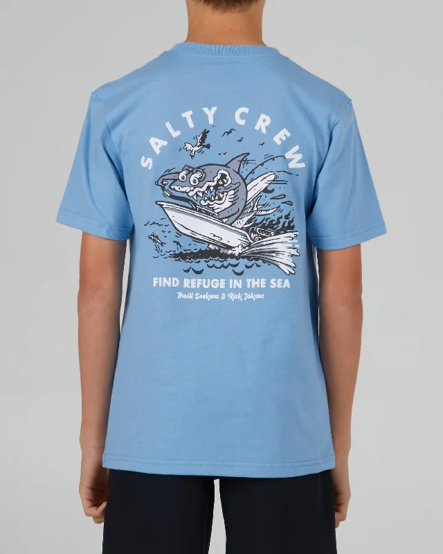 Hot Rod Shark Boys S/S Tee - Marine Blue