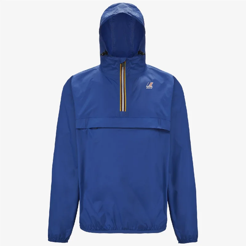 Leon - Packable Quarter Zip Rain Jacket in Blue Royal