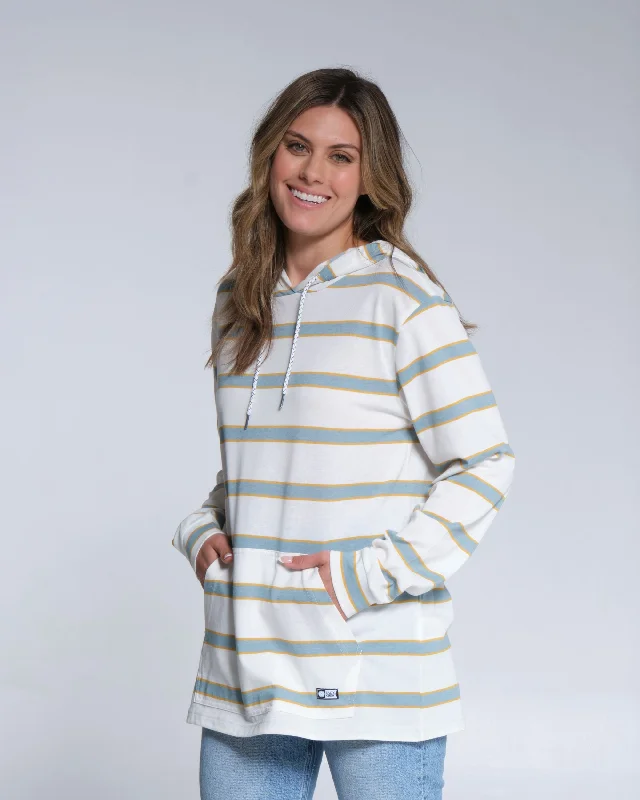 Leeward Mid Weight Hoody - Dusty Turq UPF 40+