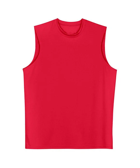 N2295 - A4 Mens Cooling Performance Muscle Tee | Scarlet