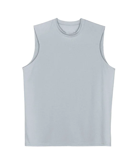 N2295 - A4 Mens Cooling Performance Muscle Tee | Silver