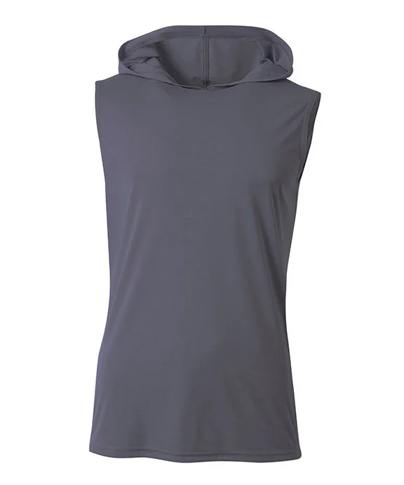 N3410 - A4 Mens Cooling Performance Hooded Tank Top | Graphite