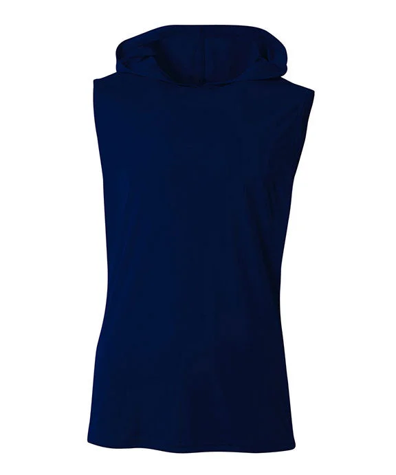 N3410 - A4 Mens Cooling Performance Hooded Tank Top | Navy