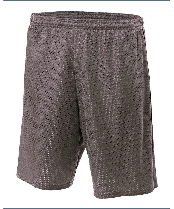 N5296 - A4 Adult Tricot Mesh Shorts | Graphite