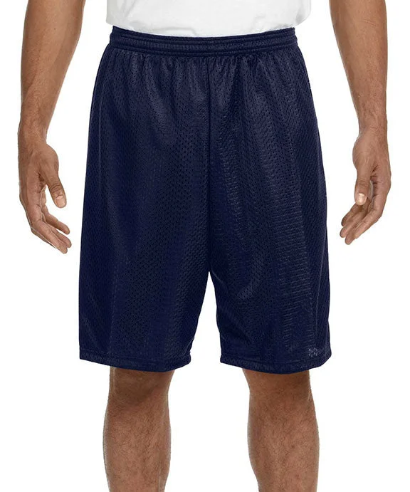 N5296 - A4 Adult Tricot Mesh Shorts | Navy