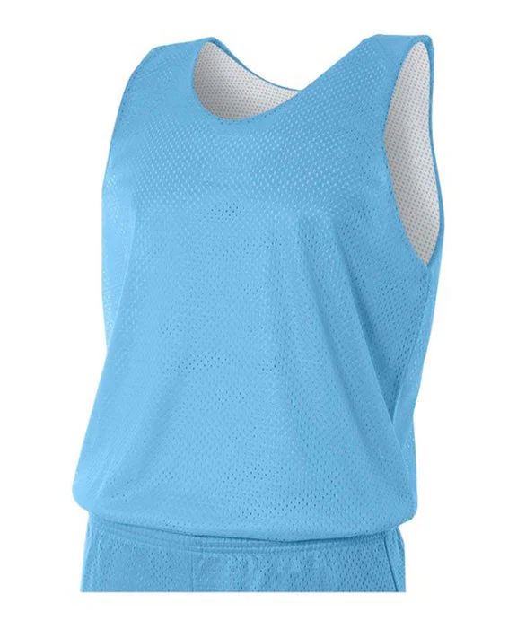 NF1270 - A4 Mens Reversible Mesh Tank Top | Light Blue/White