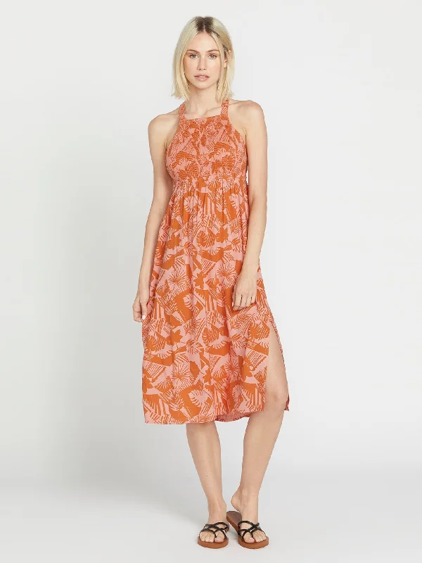 Off Tropic Dress - Burnt Sienna