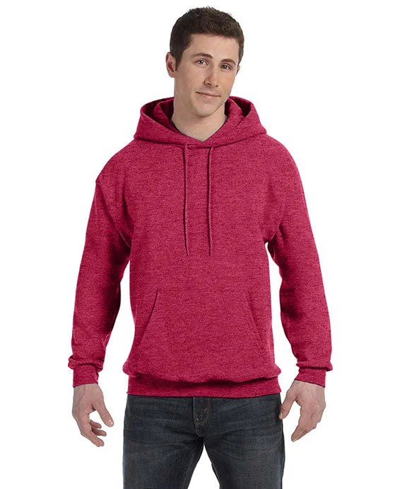 P170 - Hanes Adult ComfortBlend® EcoSmart® Hooded Pullover | Heather Red