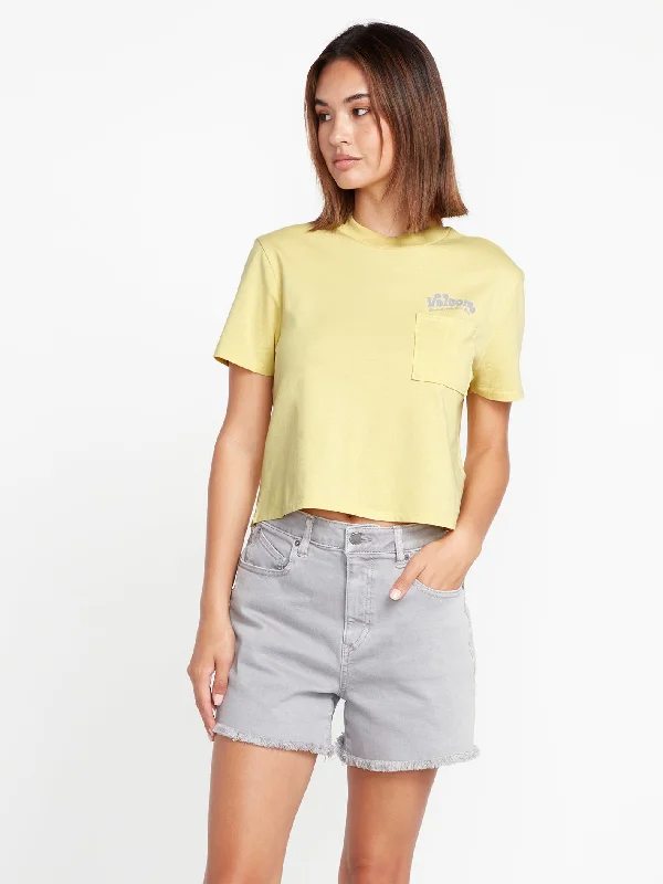 Pocket Dial Short Sleeve Tee - Citron