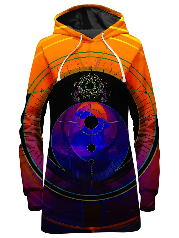 Third Eye Sunset Hoodie Dress