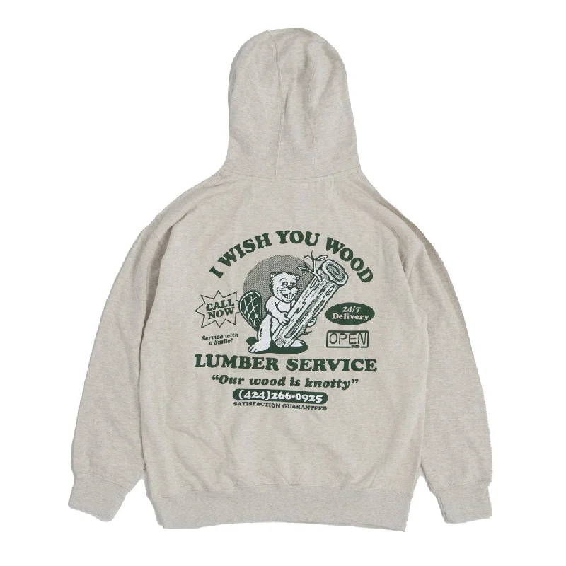 Wish You Wood Hoodie Oatmeal