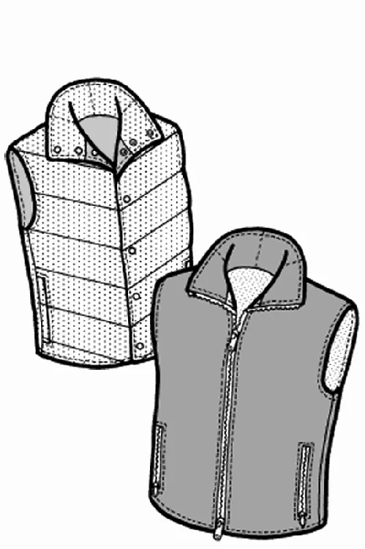 Women’s Santiam Reversible Vest Pattern - 101 - The Green Pepper Patterns