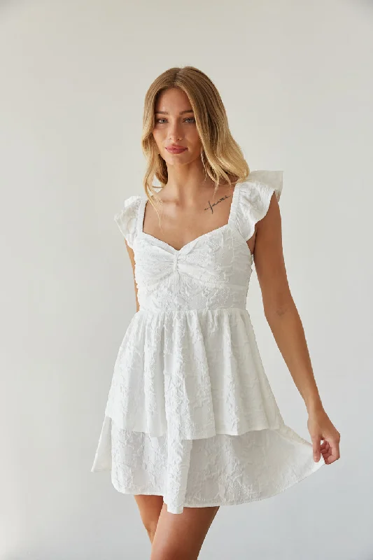 Ashlyn Sweetheart Ruffle Fit and Flare Mini Dress