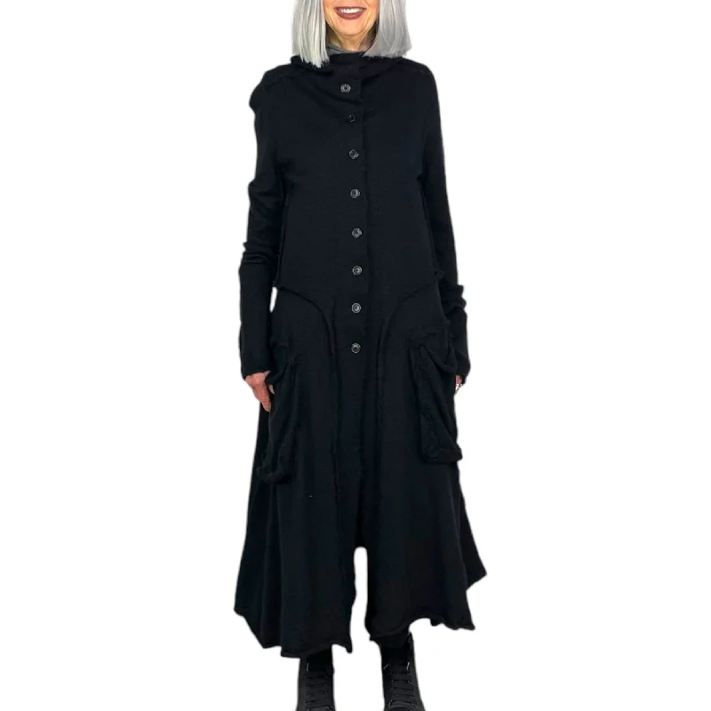 BOILED WOOL COAT