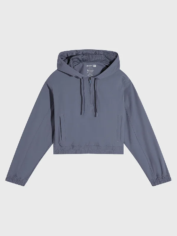 BARRY'S DUSTY BLUE 1/2 ZIP WINDBREAKER