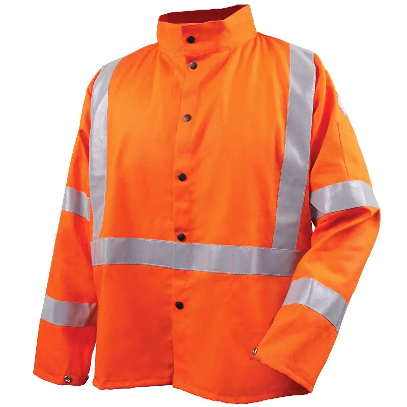 Black Stallion FR Cotton Jackets w/ Reflect Tape Orange - JF1012-OR