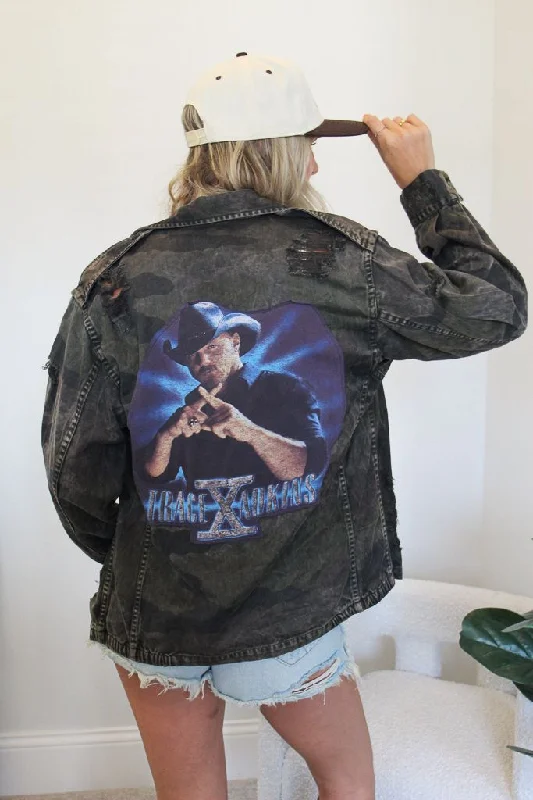 Trace Adkins Acid Wash Camo Jacket