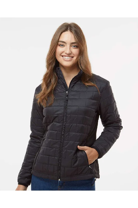 Burnside Womens Element Full Zip Puffer Jacket - Black