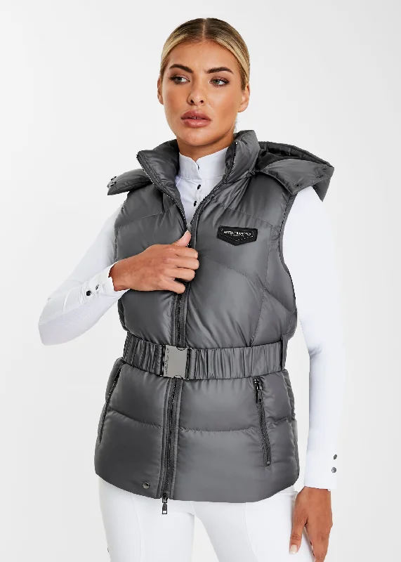 Second Quality - Charcoal Belted Gilet