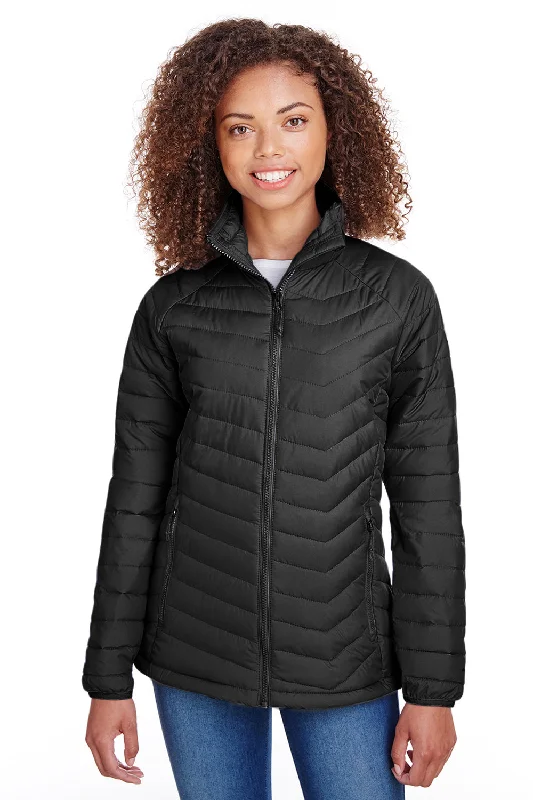 Columbia Womens Powder Lite Water Resistant Full Zip Jacket - Black