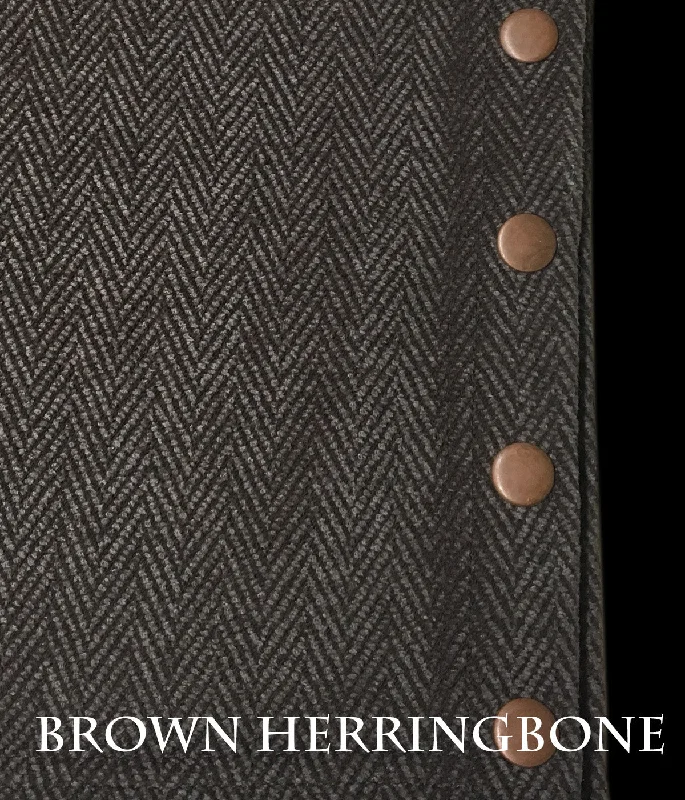 Brown Herringbone