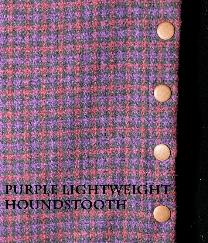 Purple Lightweight Houndstooth