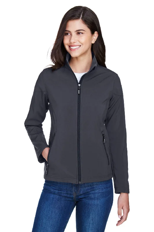 Core 365 Womens Cruise Water Resistant Full Zip Jacket - Carbon Grey