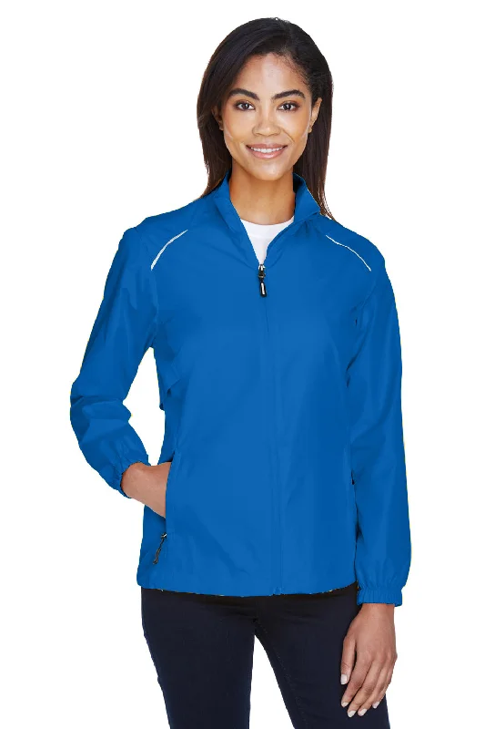 Core 365 Womens Motivate Water Resistant Full Zip Jacket - True Royal Blue