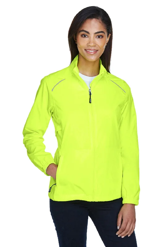 Core 365 Womens Motivate Water Resistant Full Zip Jacket - Safety Yellow