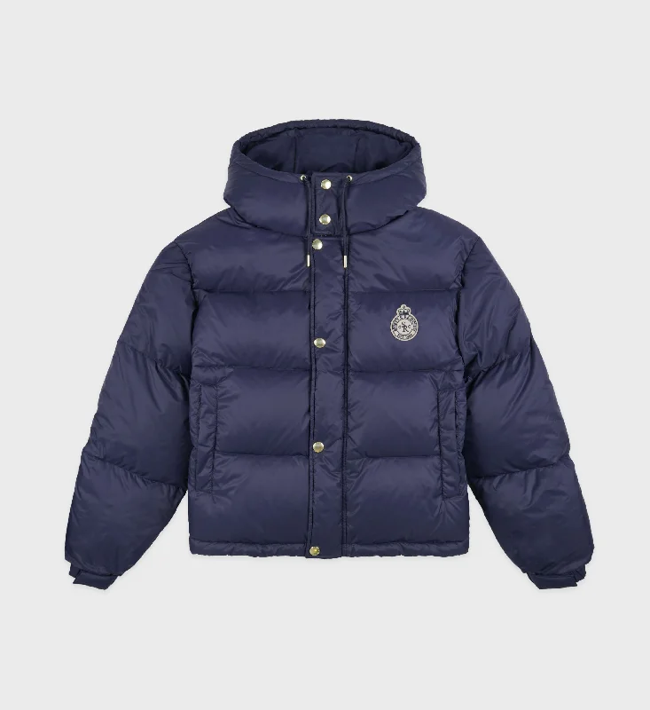 Crown Puffer Jacket - Navy