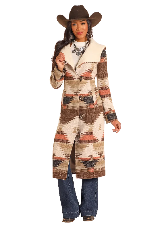 Women's Powder River Long Wool Coat #DW92C0412