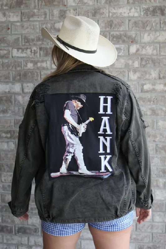 Hank Williams Jr. Acid Wash Camo Jacket