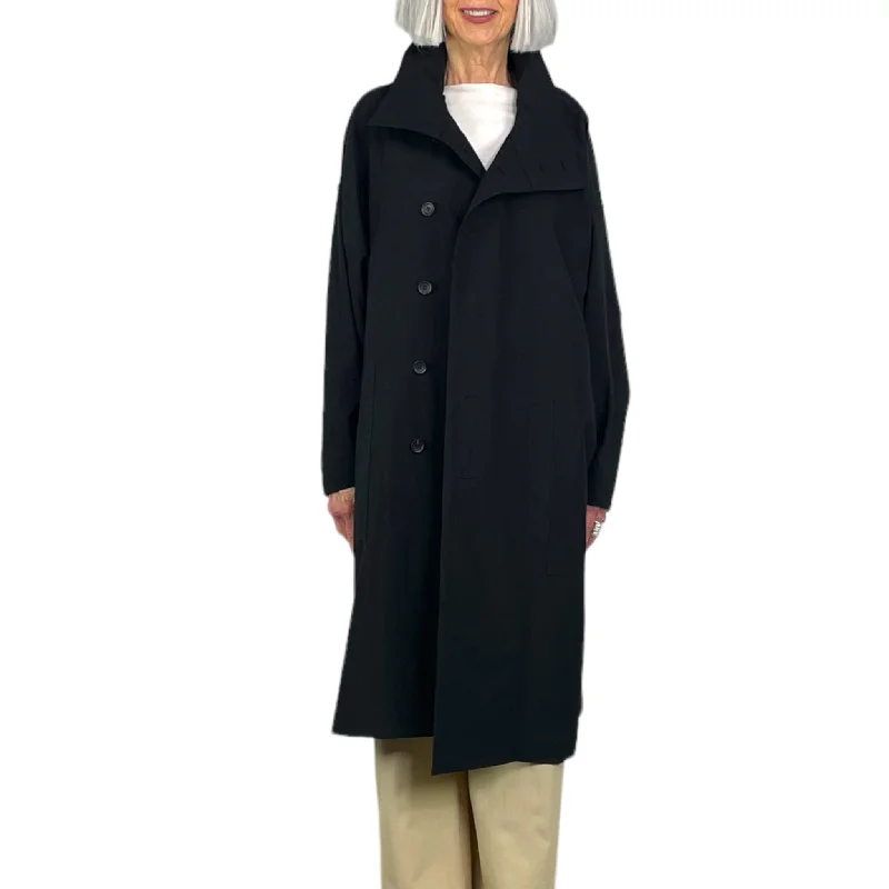 EASE WOOL CREPE COAT