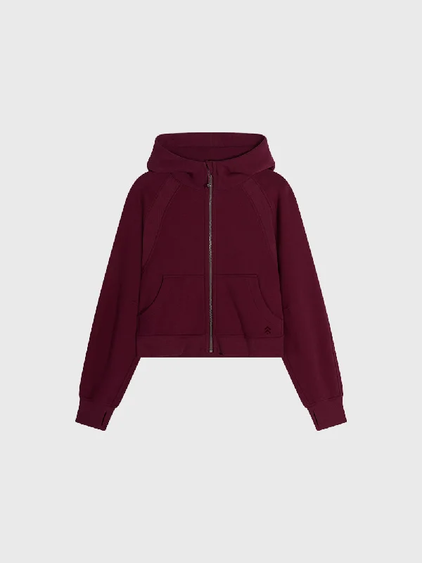 LULULEMON LUXE SCUBA FULL ZIP CROPPED HOODIE