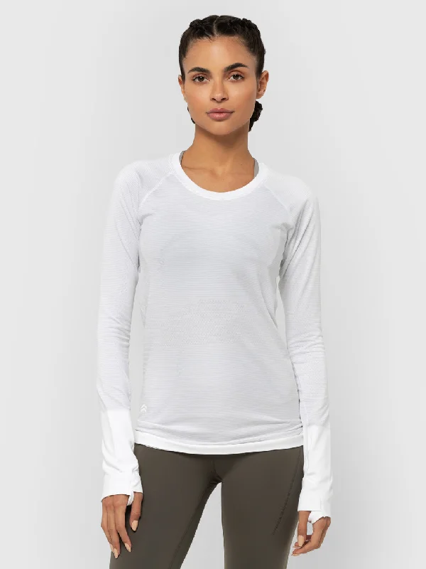 LULULEMON WHITE SWIFTLY TECH LS