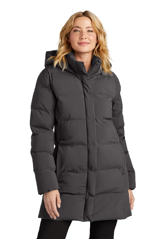 Mercer+Mettle Womens Water Resistant Full Zip Hooded Puffy Parka - Anchor Grey