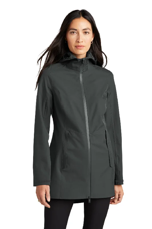 Mercer+Mettle Womens Waterproof Full Zip Hooded Rain Jacket - Anchor Grey