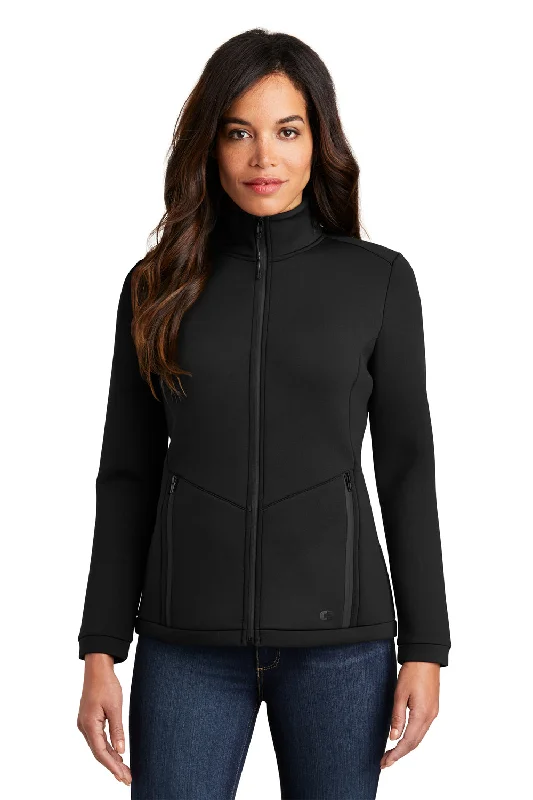 Ogio Womens Axis Full Zip Jacket - Blacktop - Closeout