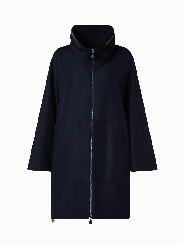 Reversible Cashmere and Silk Parka