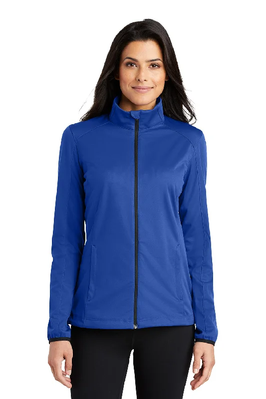 Port Authority Womens Active Wind & Water Resistant Full Zip Jacket - True Royal Blue