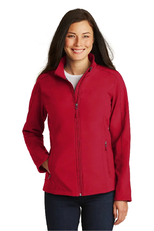 Port Authority Womens Core Wind & Water Resistant Full Zip Jacket - Rich Red